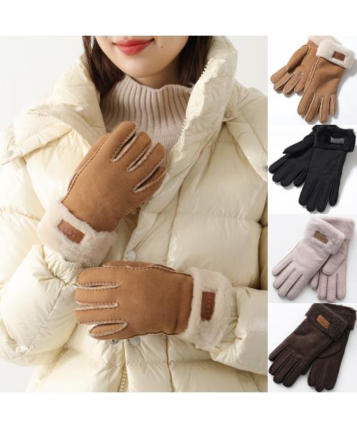 アグ UGG UGG グローブ TURN CUFF GLOVE 17369 手袋 （BURNT-CEDAR/ダークブラウン） BURNT-CEDAR/ダークブラウン