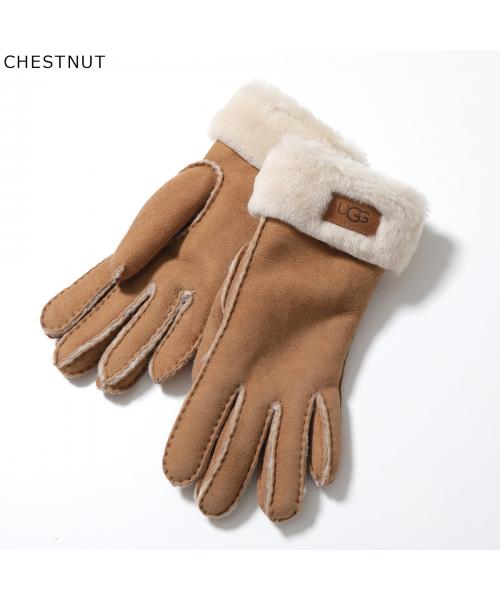 アグ UGG UGG グローブ TURN CUFF GLOVE 17369 手袋 （BURNT-CEDAR/ダークブラウン） BURNT-CEDAR/ダークブラウン