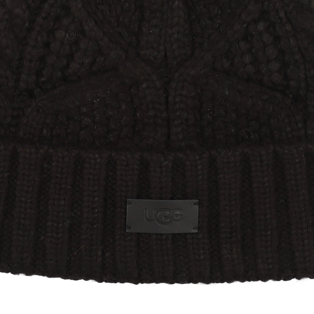 アグ UGG UGG - W CABLE BEANIE WITH POM 【100819-BLK】 （BLK） BLK