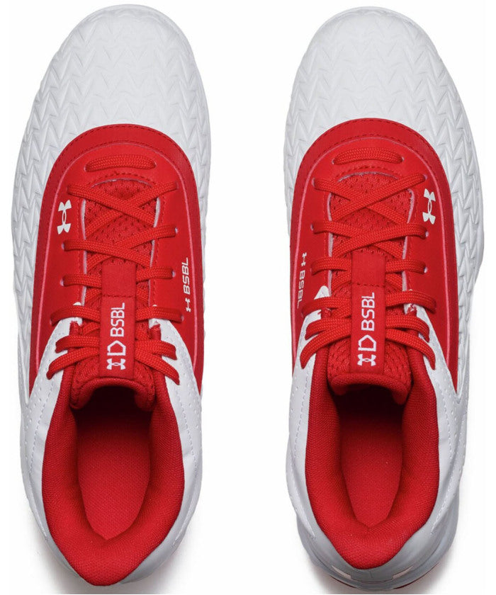アンダーアーマー UNDER ARMOUR UNDER ARMOUR アンダーアーマー UA リードオフ ロー ラバーモールド ジュニア 3.0 30 （RED/WHT/RED ホ」ワ」イ」ト） RED/WHT/RED ホ」ワ」イ」ト