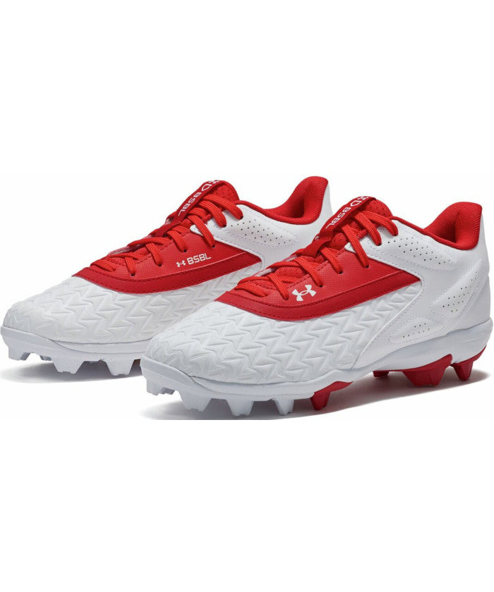 アンダーアーマー UNDER ARMOUR UNDER ARMOUR アンダーアーマー UA リードオフ ロー ラバーモールド ジュニア 3.0 30 （RED/WHT/RED ホ」ワ」イ」ト） RED/WHT/RED ホ」ワ」イ」ト