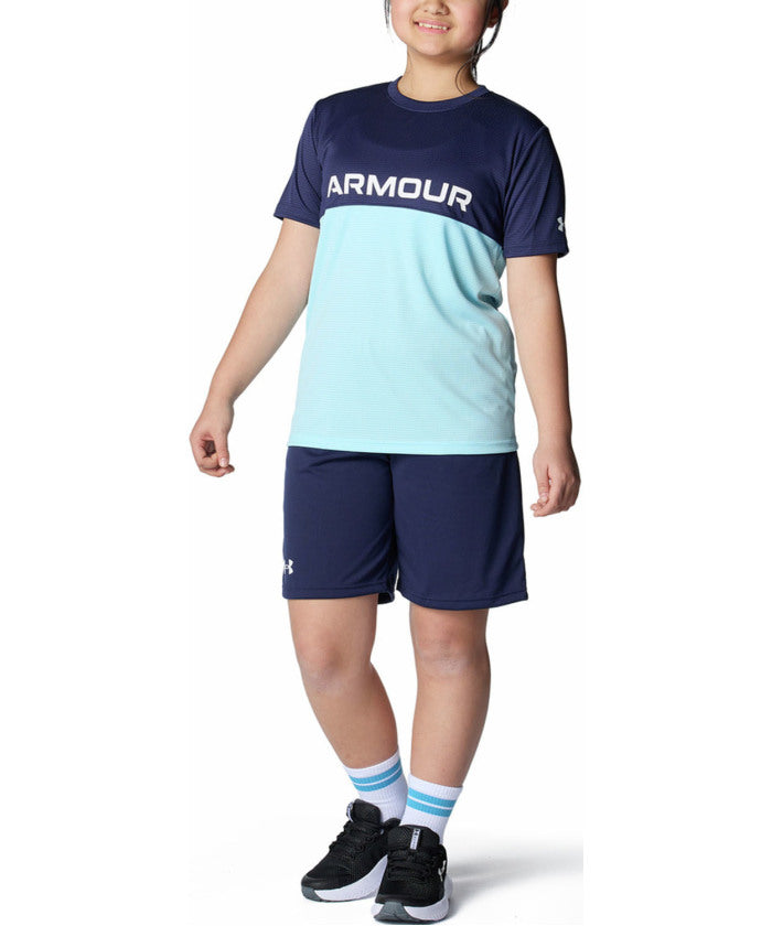 アンダーアーマー UNDER ARMOUR アンダーアーマー UNDER ARMOUR UA TECH COLOR BLOCK T-SHIRT & SHORTS SET UA テック カラーブロック T （410 MIDNIGHTNAVY/STREAM/WHI） 410 MIDNIGHTNAVY/STREAM/WHI