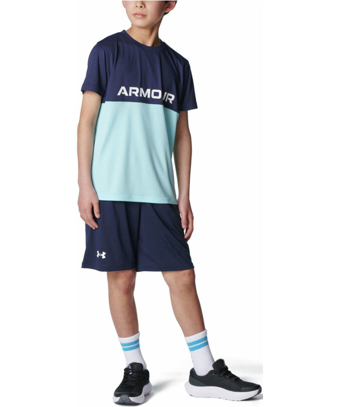 アンダーアーマー UNDER ARMOUR アンダーアーマー UNDER ARMOUR UA TECH COLOR BLOCK T-SHIRT & SHORTS SET UA テック カラーブロック T （410 MIDNIGHTNAVY/STREAM/WHI） 410 MIDNIGHTNAVY/STREAM/WHI
