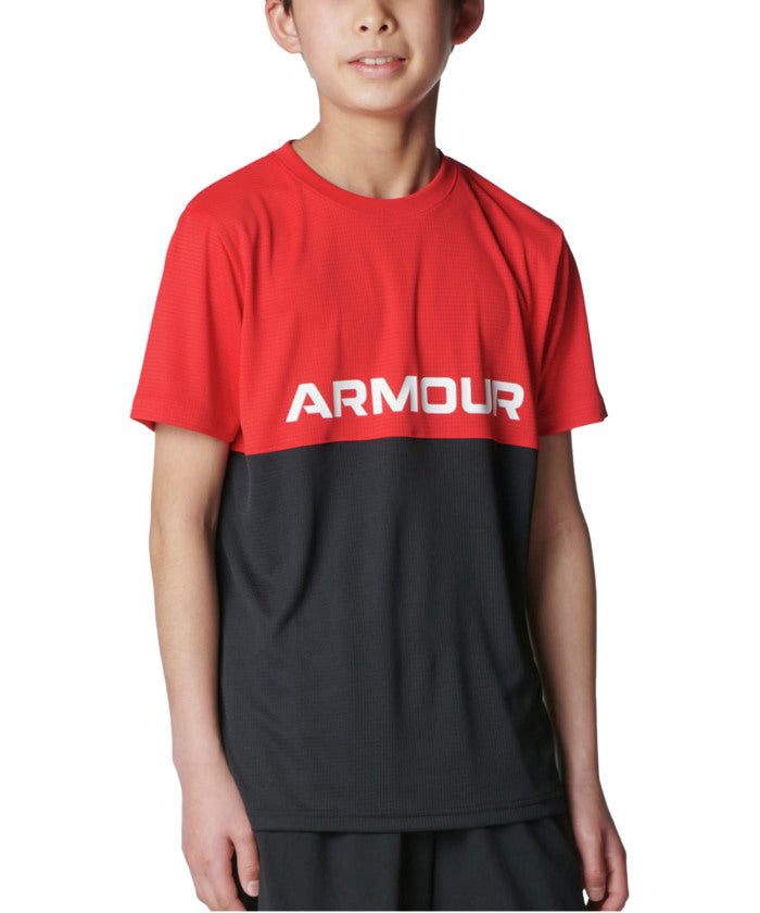 アンダーアーマー UNDER ARMOUR アンダーアーマー UNDER ARMOUR UA TECH COLOR BLOCK T-SHIRT & SHORTS SET UA テック カラーブロック T （600 RED/BLACK/WHITE） 600 RED/BLACK/WHITE