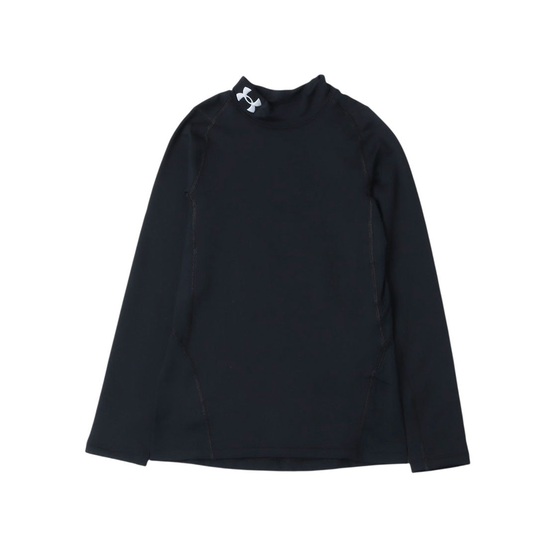 アンダーアーマー UNDER ARMOUR コールドギアアーマー ロングスリーブ モック シャツ 長袖シャツ （ブラック×ホワイト） ブラック×ホワイト