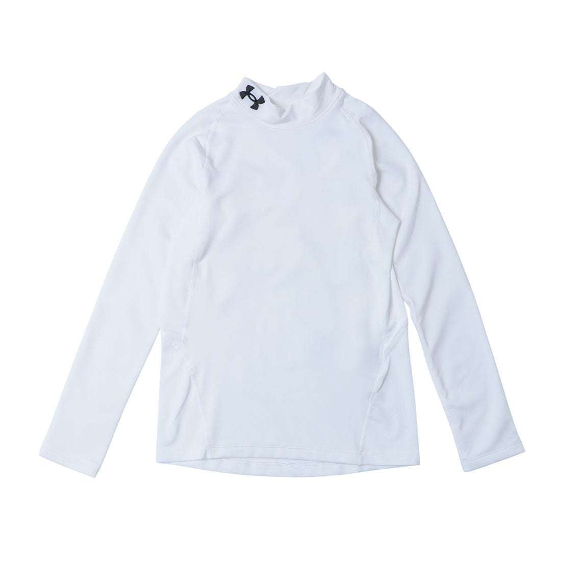 アンダーアーマー UNDER ARMOUR コールドギアアーマー ロングスリーブ モック シャツ 長袖シャツ （ブラック×ホワイト） ブラック×ホワイト