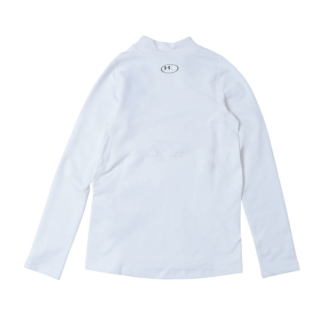 アンダーアーマー UNDER ARMOUR コールドギアアーマー ロングスリーブ モック シャツ 長袖シャツ （ブラック×ホワイト） ブラック×ホワイト