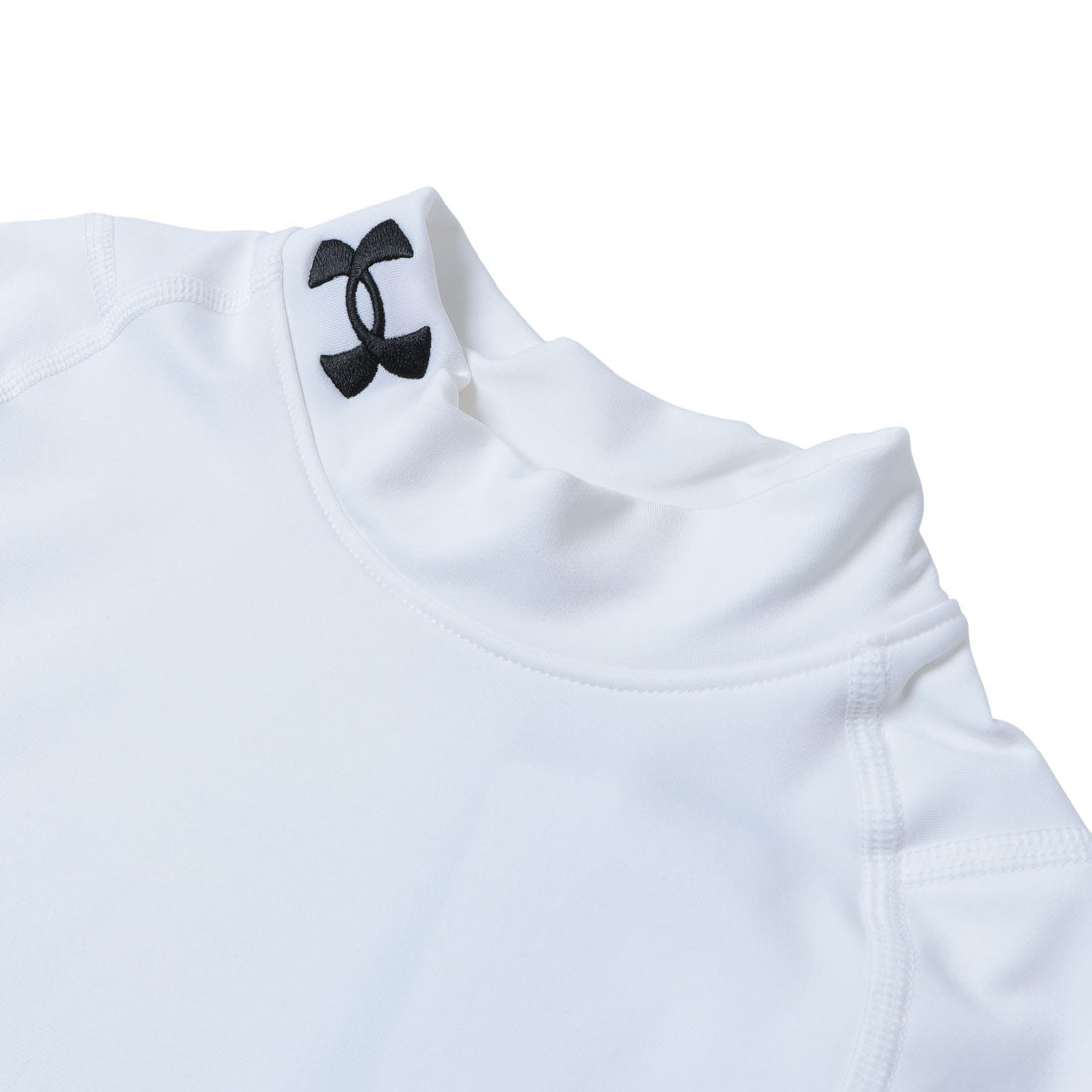 アンダーアーマー UNDER ARMOUR コールドギアアーマー ロングスリーブ モック シャツ 長袖シャツ （ブラック×ホワイト） ブラック×ホワイト