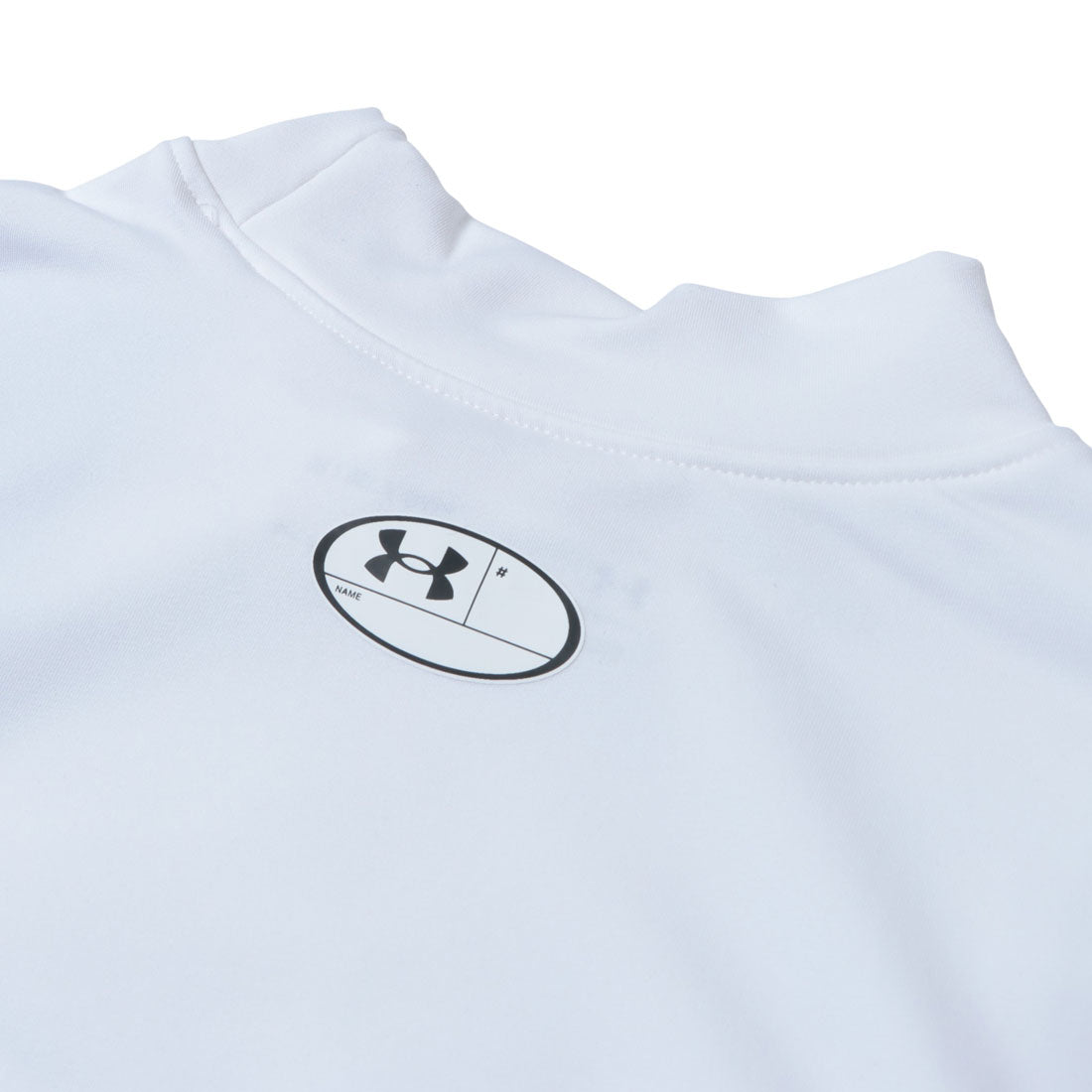 アンダーアーマー UNDER ARMOUR コールドギアアーマー ロングスリーブ モック シャツ 長袖シャツ （ブラック×ホワイト） ブラック×ホワイト