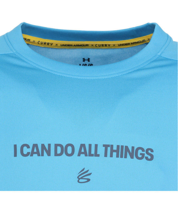 アンダーアーマー UNDER ARMOUR アンダーアーマー UNDER ARMOUR バスケット カリー テック ロゴ ショートスリーブ Tシャツ メンズ 半袖 速乾性 吸汗 トップス 部活 （114 WHITECLAY/BLACK） 114 WHITECLAY/BLACK