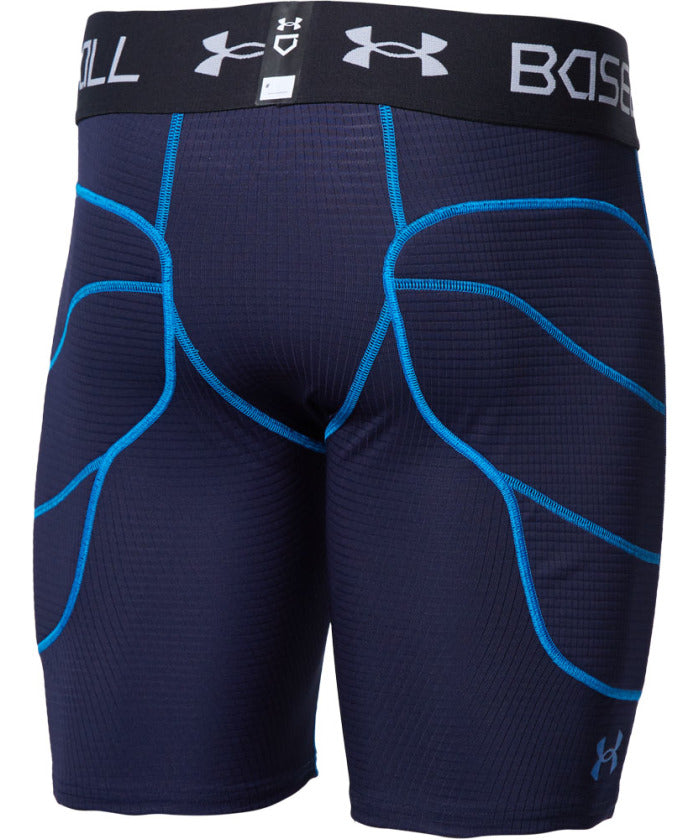 アンダーアーマー UNDER ARMOUR アンダーアーマー UNDER ARMOUR 野球 UAブレイク スライダー エクストラ メンズ スライディングパンツ スラパン ボトムス 吸汗速乾【返品不可商品】 （002 BLACK/METALLICSILVER/ME） 002 BLACK/METALLICSILVER/ME