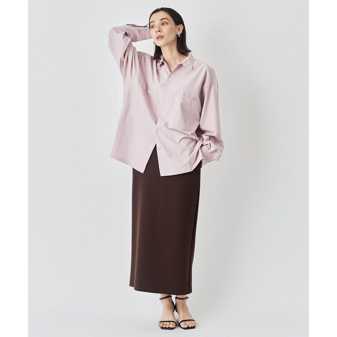 UNFILO BEAUTY FORM JERSEY Iラインスカート （クリーム） クリーム