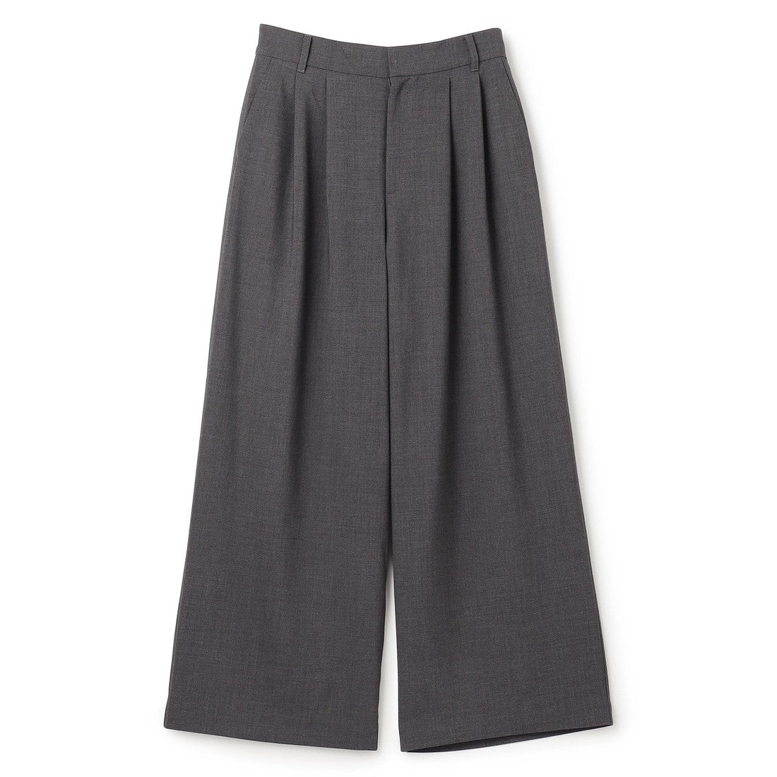 UNFILO 【洗える/シワになりにくい】マイビューティ タックワイドパンツ （ベージュ） ベージュ