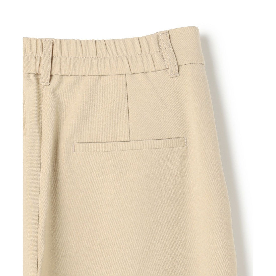 UNFILO 【洗える/シワになりにくい】マイビューティ タックワイドパンツ （ベージュ） ベージュ