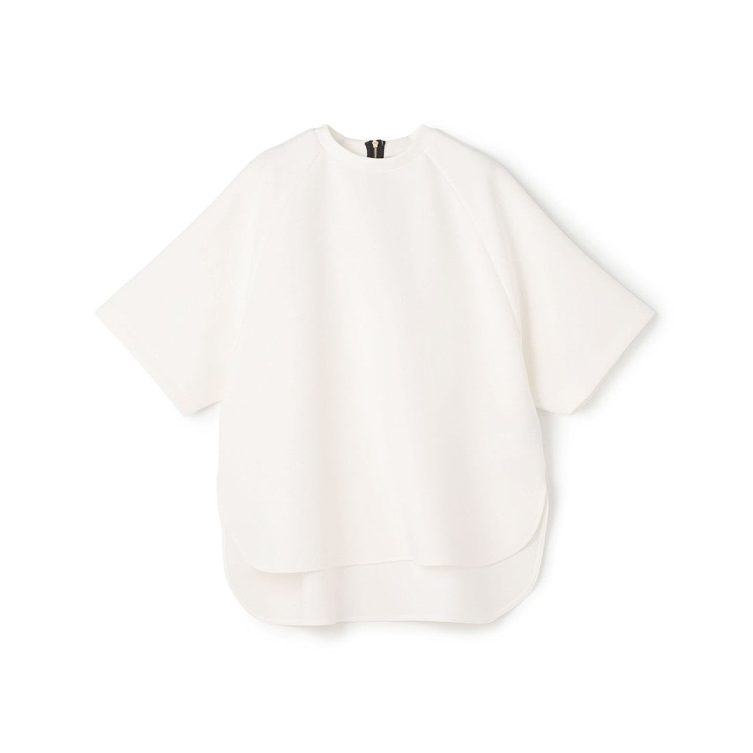UNFILO BEAUTY FORM JERSEY light バックZIP プルオーバー （ブラック） ブラック