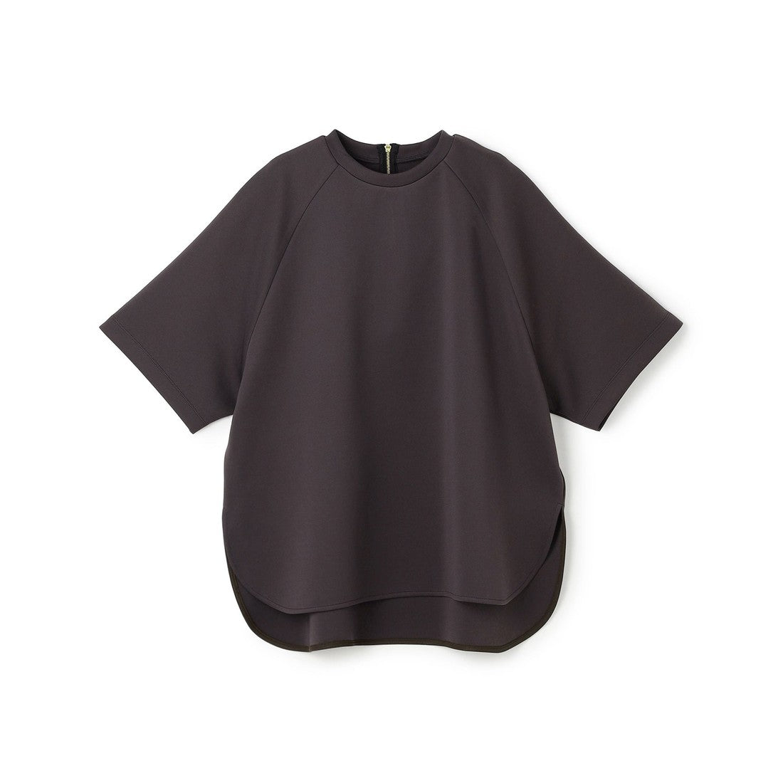 UNFILO BEAUTY FORM JERSEY light バックZIP プルオーバー （ブラック） ブラック