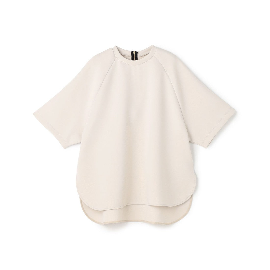 UNFILO BEAUTY FORM JERSEY light バックZIP プルオーバー （ブラック） ブラック