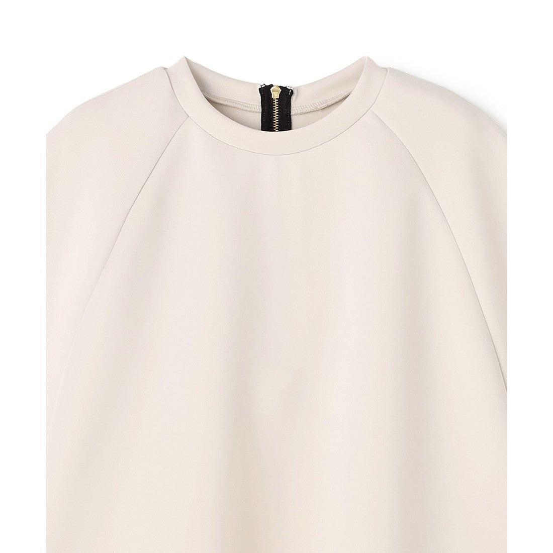 UNFILO BEAUTY FORM JERSEY light バックZIP プルオーバー （ブラック） ブラック