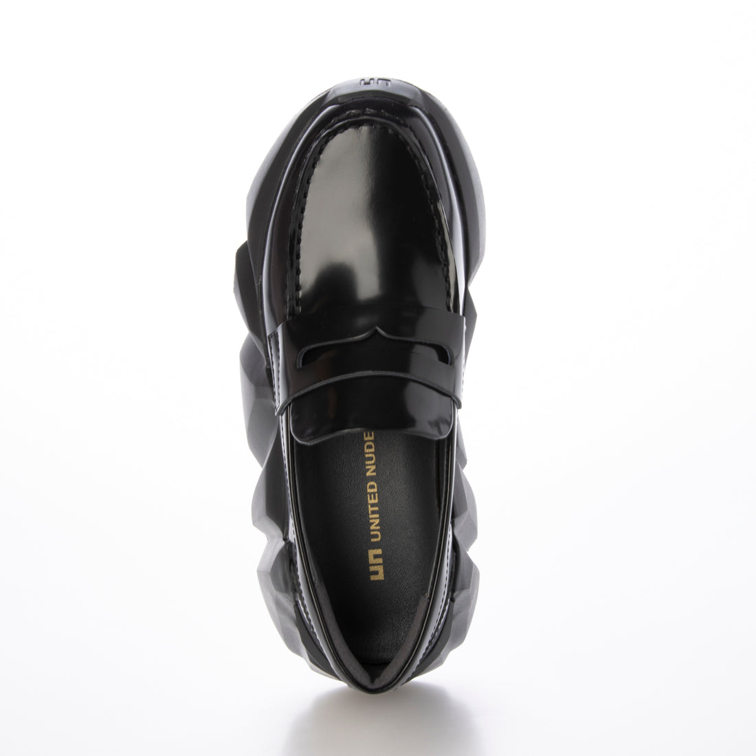 美品　UNITED NUDE ローファー　レザーシューズ　ウッドヒール　36　黒 United Nude UNITED NUDE Space Kick Loafer