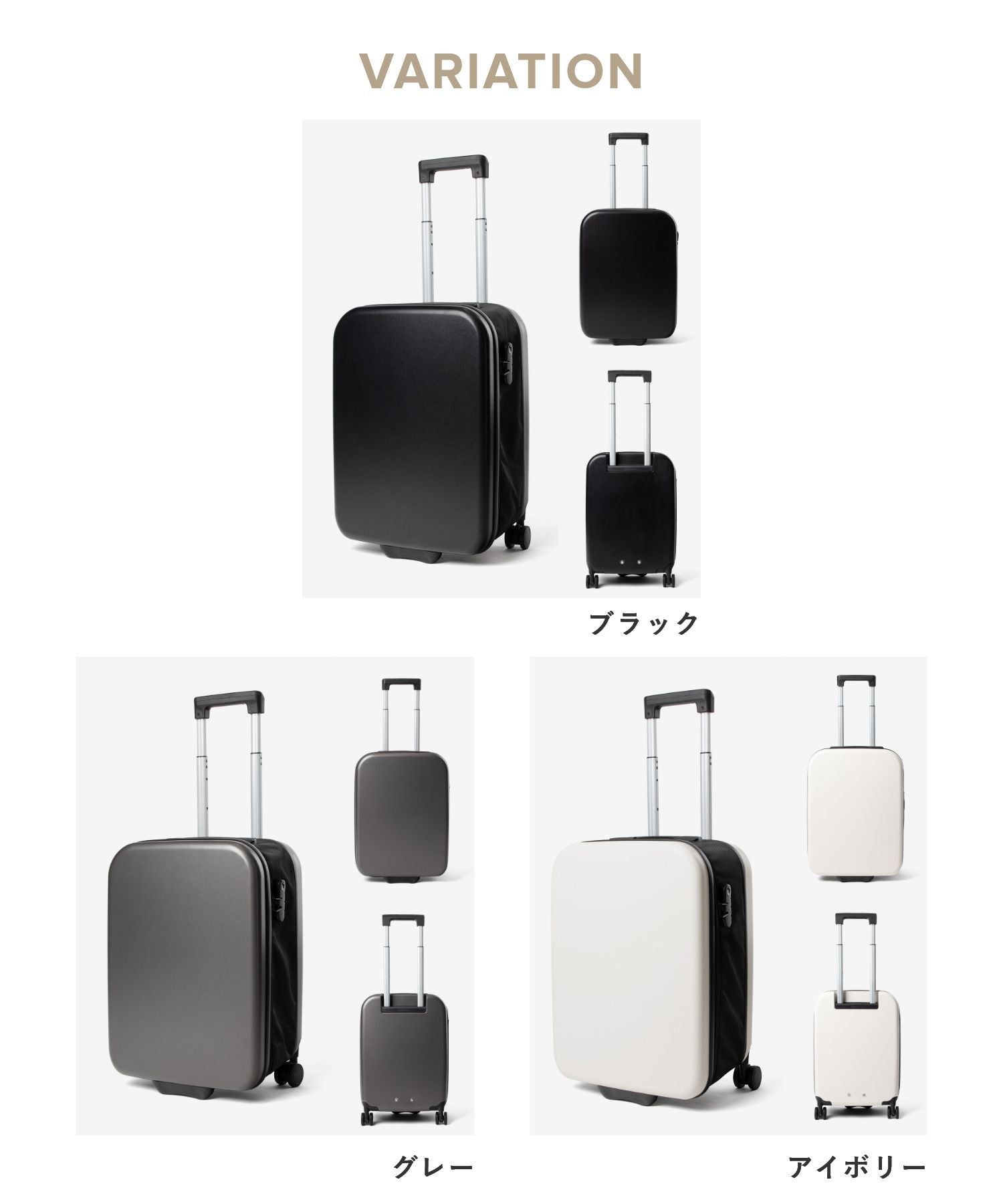 アンノウンアンドコー UNKNOWN&Co. アンノウンアンドコー UNKNOWN＆Co. しまえるスーツケース フルフラット 45L T01 ABS キャリーバッグ スーツケース ユニセックス バッグ （グレー） グレー
