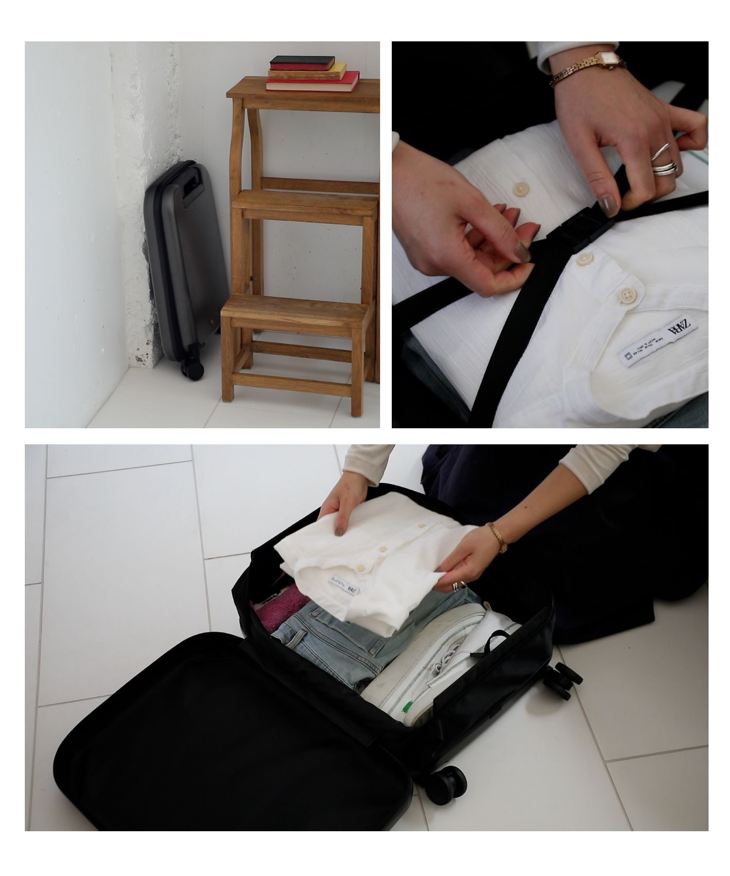 アンノウンアンドコー UNKNOWN&Co. アンノウンアンドコー UNKNOWN＆Co. しまえるスーツケース フルフラット 45L T01 ABS キャリーバッグ スーツケース ユニセックス バッグ （グレー） グレー