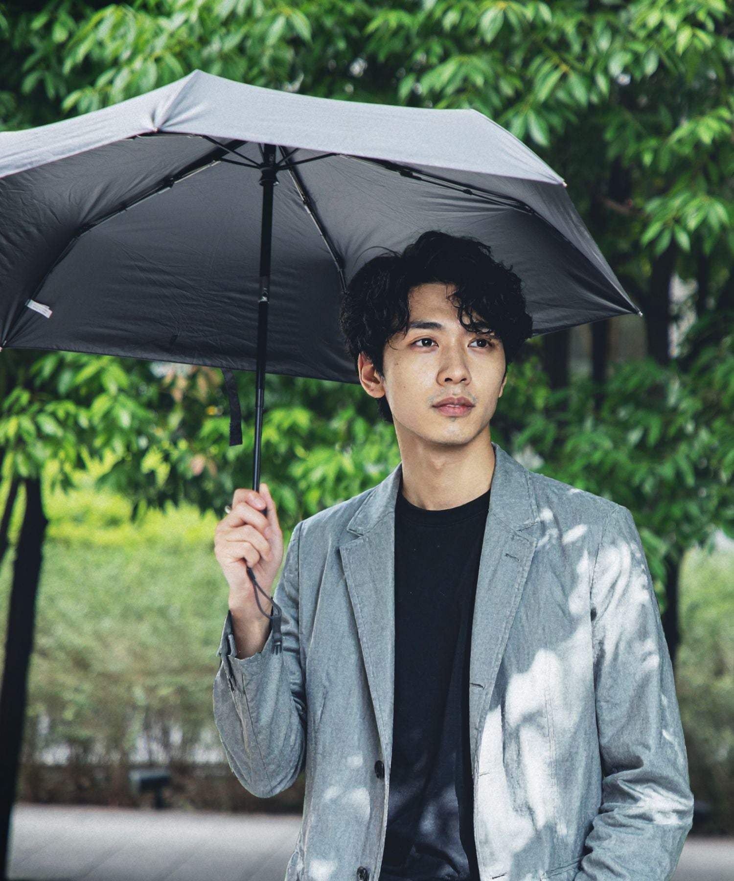 アンノウンアンドコー UNKNOWN&Co. アンノウンアンドコー UNKNOWN＆Co. UV CUT PARASOL 日傘 折りたたみ 完全遮光 自動開閉 軽量 撥水 ユニセックス （BLACK/ブラック） BLACK/ブラック