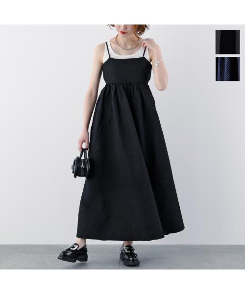アンソフィー UN-SOPHIE UN-SOPHIE キャミワンピース JACQUARD CAMI DRESS UCB2309554 （BLACK/ブラック） BLACK/ブラック