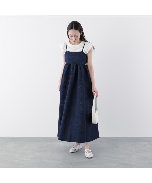 アンソフィー UN-SOPHIE UN-SOPHIE キャミワンピース JACQUARD CAMI DRESS UCB2309554 （BLACK/ブラック） BLACK/ブラック