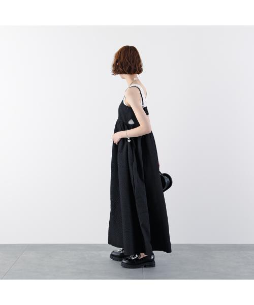 アンソフィー UN-SOPHIE UN-SOPHIE キャミワンピース JACQUARD CAMI DRESS UCB2309554 （BLACK/ブラック） BLACK/ブラック