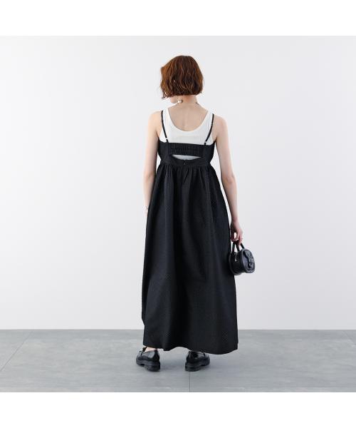 アンソフィー UN-SOPHIE UN-SOPHIE キャミワンピース JACQUARD CAMI DRESS UCB2309554 （BLACK/ブラック） BLACK/ブラック