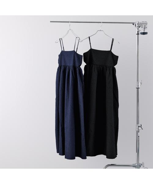 アンソフィー UN-SOPHIE UN-SOPHIE キャミワンピース JACQUARD CAMI DRESS UCB2309554 （BLACK/ブラック） BLACK/ブラック