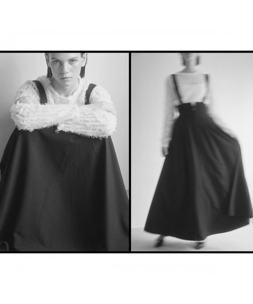 アンソフィー UN-SOPHIE UN-SOPHIE カットソー FEATHER TULLE TOPS UNG2408201 フェザー （OFF-WHITE/ホワイト） OFF-WHITE/ホワイト