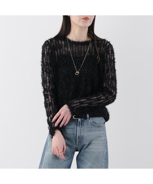 アンソフィー UN-SOPHIE UN-SOPHIE カットソー FEATHER TULLE TOPS UNG2408201 フェザー （OFF-WHITE/ホワイト） OFF-WHITE/ホワイト