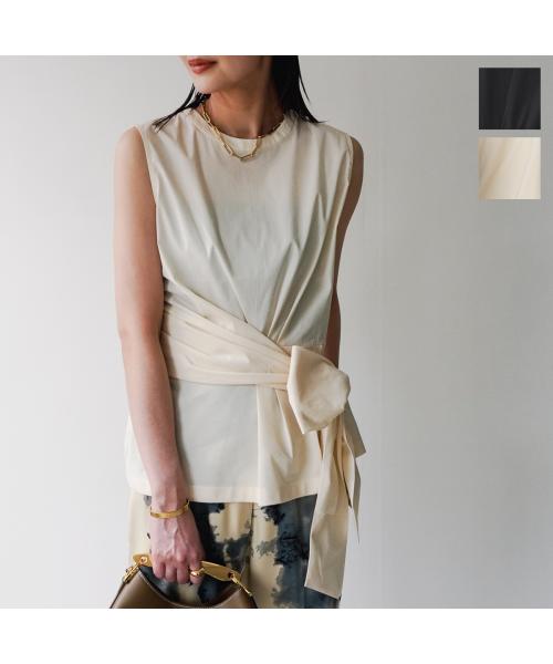 アンソフィー UN-SOPHIE UN-SOPHIE ブラウス USH2503217 ノースリーブ クルーネック （IVORY/アイボリー） IVORY/アイボリー