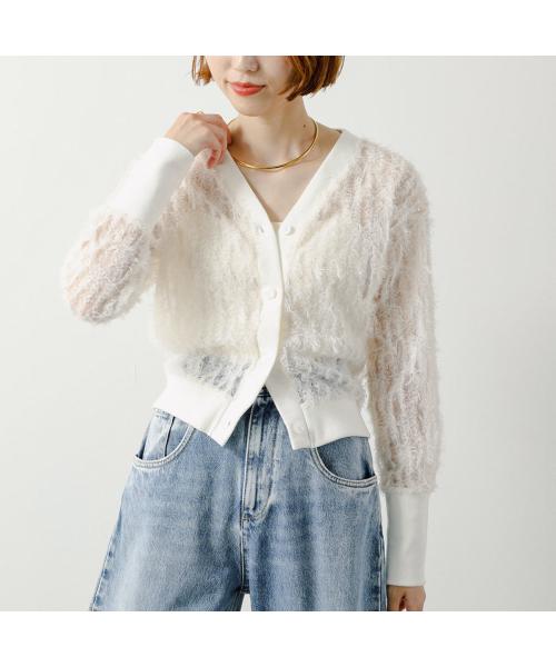 アンソフィー UN-SOPHIE UN-SOPHIE カーディガン Feather tulle cardigan UNG2509154 （OFF-WHITE/オフホワイト） OFF-WHITE/オフホワイト