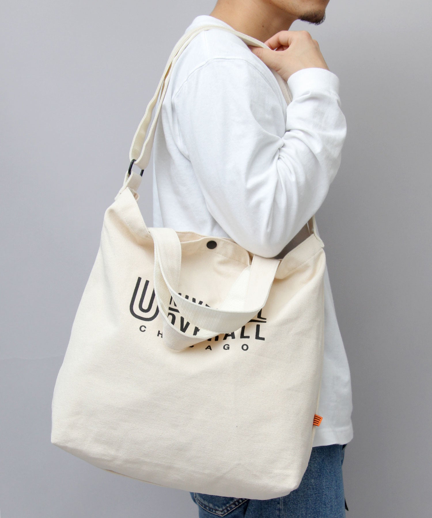 UNIVERSAL OVERALL 2WAY Canvas Shoulder Tote Bag Tote Bag Shoulder Bag Souvenir Cotton