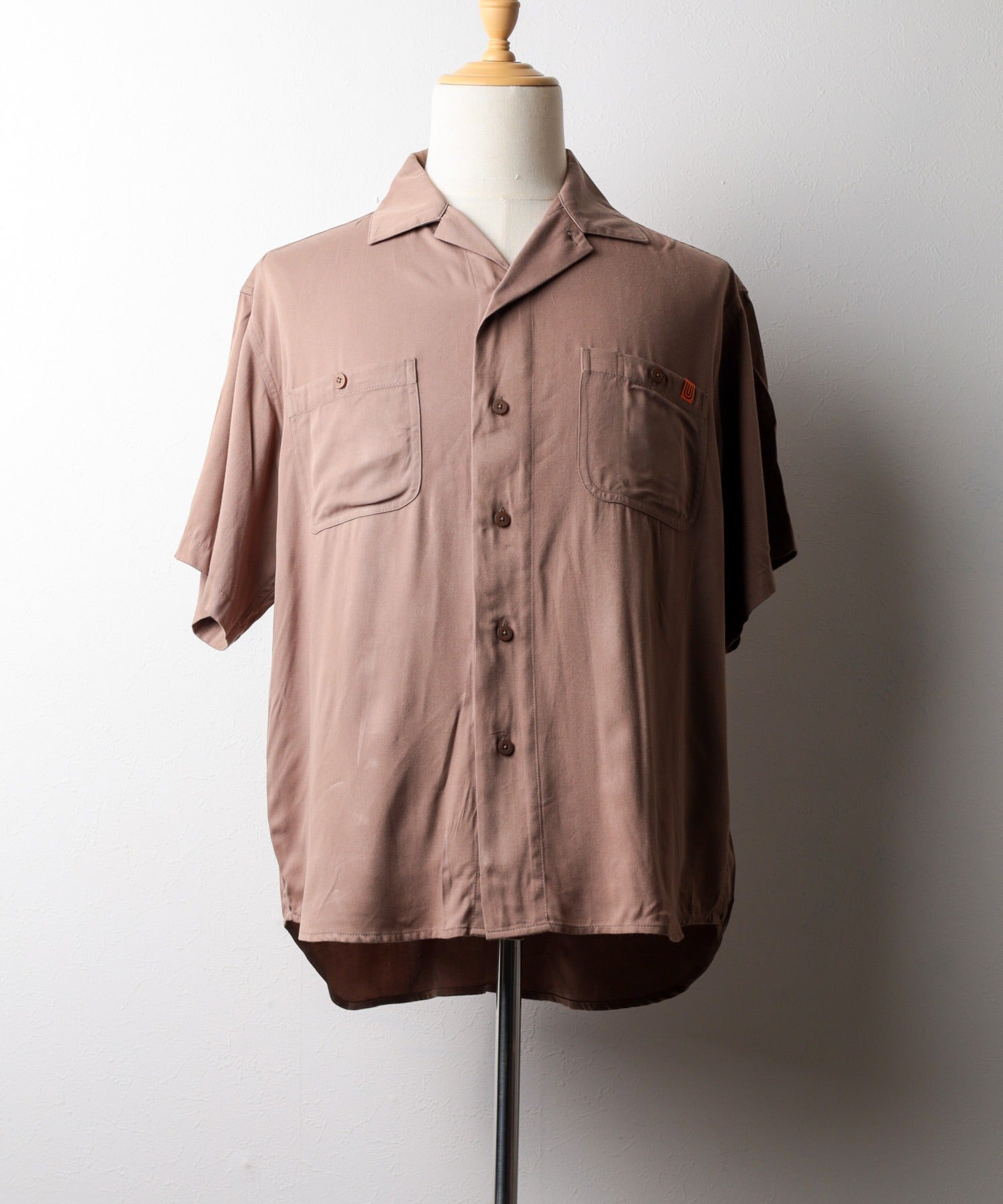 ユニバーサルオーバーオール UNIVERSAL OVERALL 【UNIVERSAL OVERALL】Opencollar Work Shirt （モカ） モカ