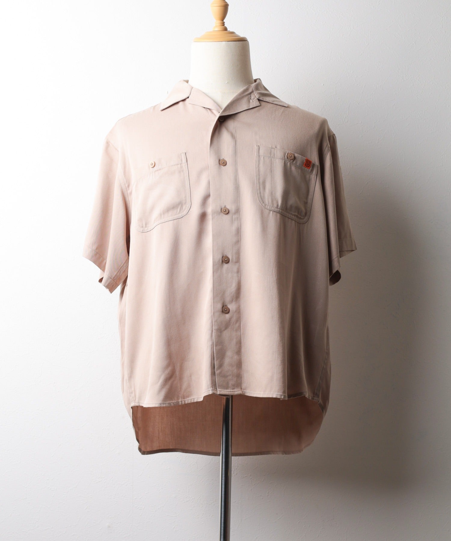 ユニバーサルオーバーオール UNIVERSAL OVERALL 【UNIVERSAL OVERALL】Opencollar Work Shirt （モカ） モカ