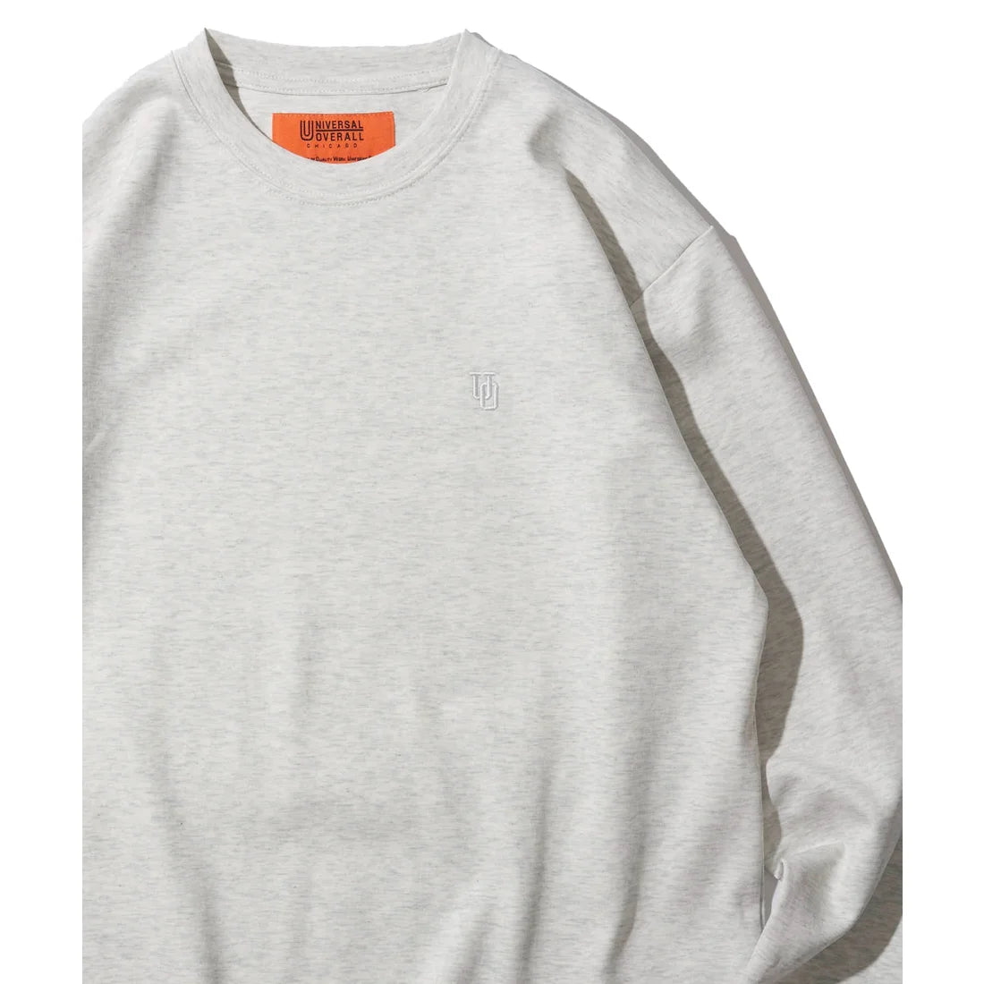 ユニバーサルオーバーオール UNIVERSAL OVERALL 別注 リラックスフィット 刺繍 ポンチロングスリーブTシャツ （オートミール） オートミール