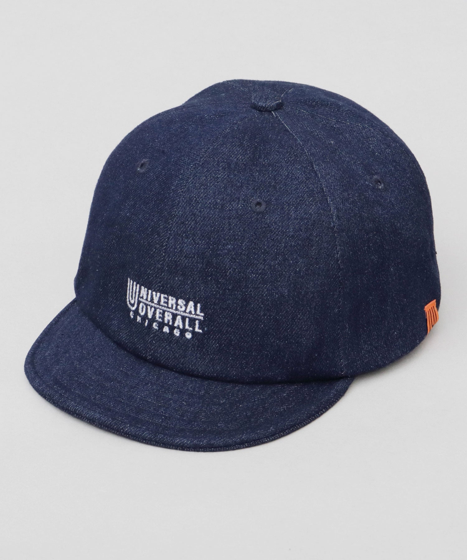 ユニバーサルオーバーオール UNIVERSAL OVERALL ロゴ刺繍 コットン ショートバイザーキャップ ショートブリム アンパイアキャップ （ダークグリーン） ダークグリーン
