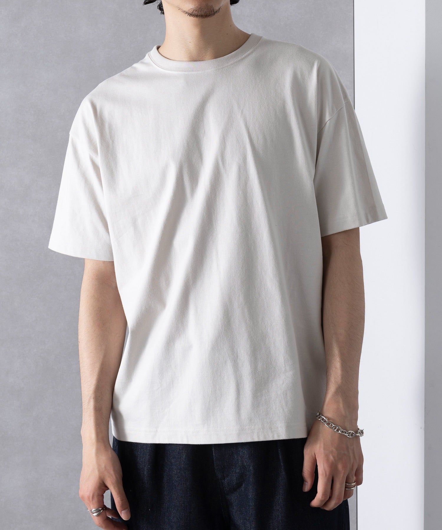 ユニバーサルオーバーオール UNIVERSAL OVERALL 【UNIVERSAL OVERALL】UO 2PパックワイドヘビーウェイトショートスリーブTEE UVOP-002B （グレー） グレー