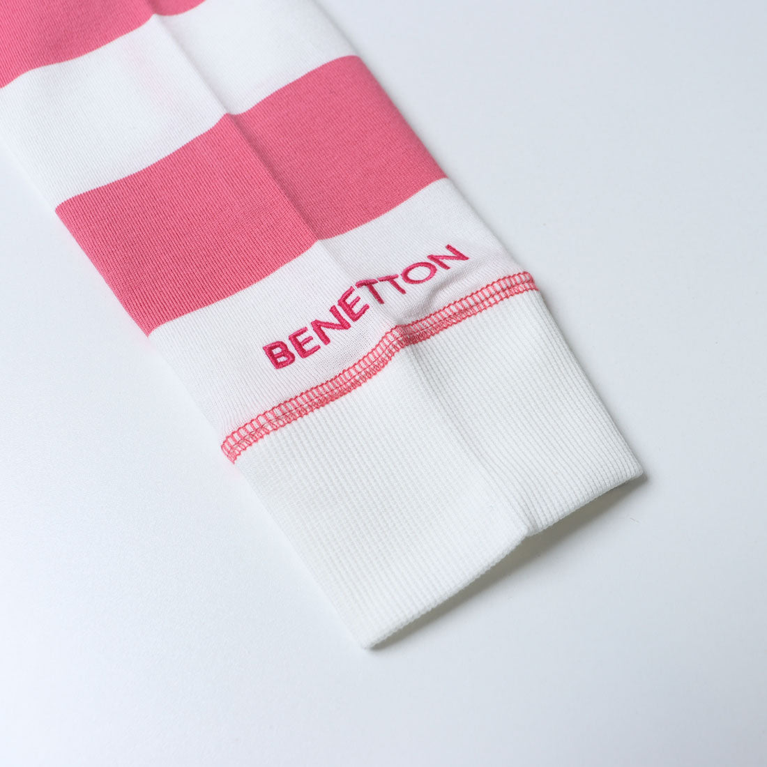 United Colors of Benetton UNITED COLORS OF BENETTON. Kids' striped long-sleeve rugby polo shirt B