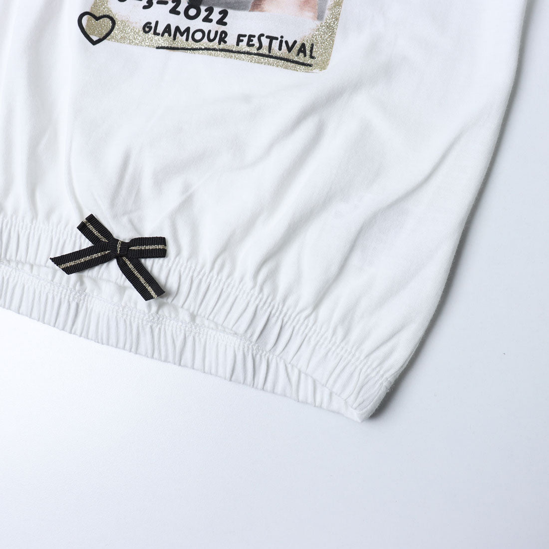 ユナイテッド カラーズ オブ ベネトン UNITED COLORS OF BENETTON. キッズパンダプリントリボン付きコットン長袖Tシャツ・カットソーG