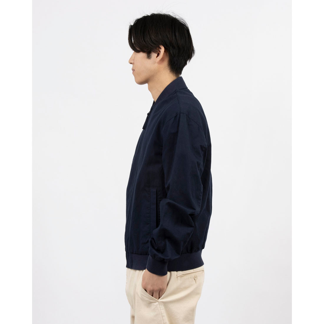 United Colors of Benetton. Linen Blend Zip-Up Blouson