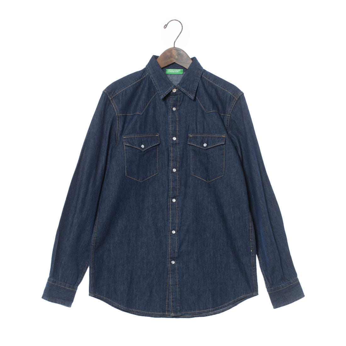 United Colors of Benetton UNITED COLORS OF BENETTON. Long Sleeve Western Shirt