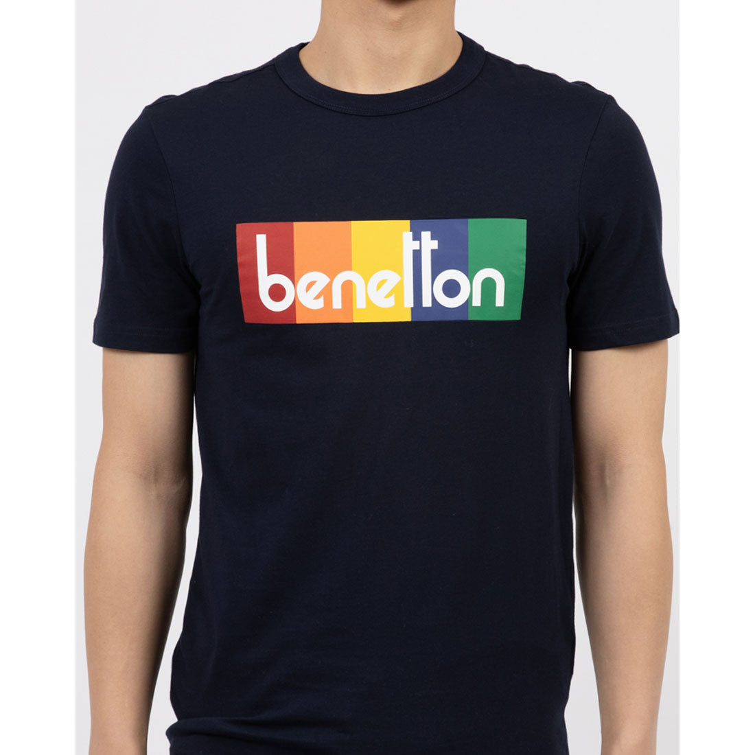 United Colors of Benetton UNITED COLORS OF BENETTON. Logo design short-sleeve T-shirt / cut and sewn.