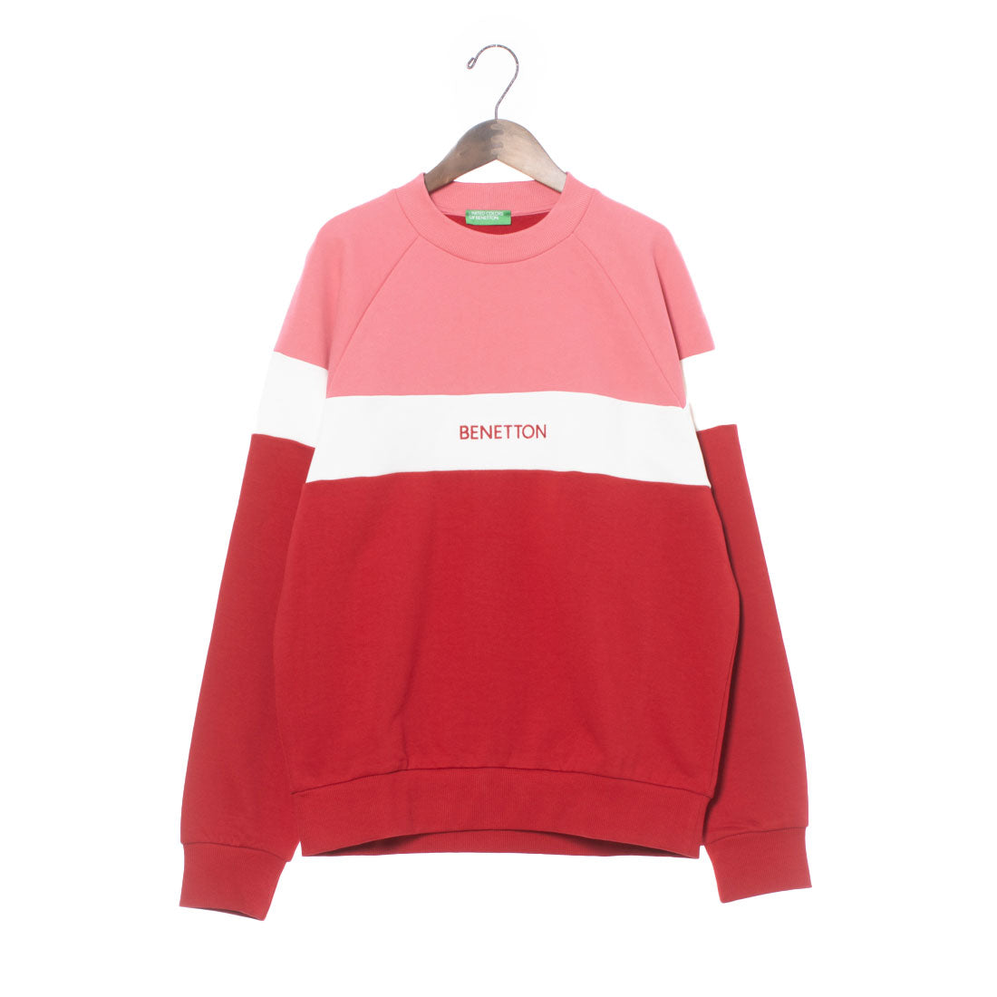 United Colors of Benetton UNITED COLORS OF BENETTON. Color Block Raglan Sweat Trainer