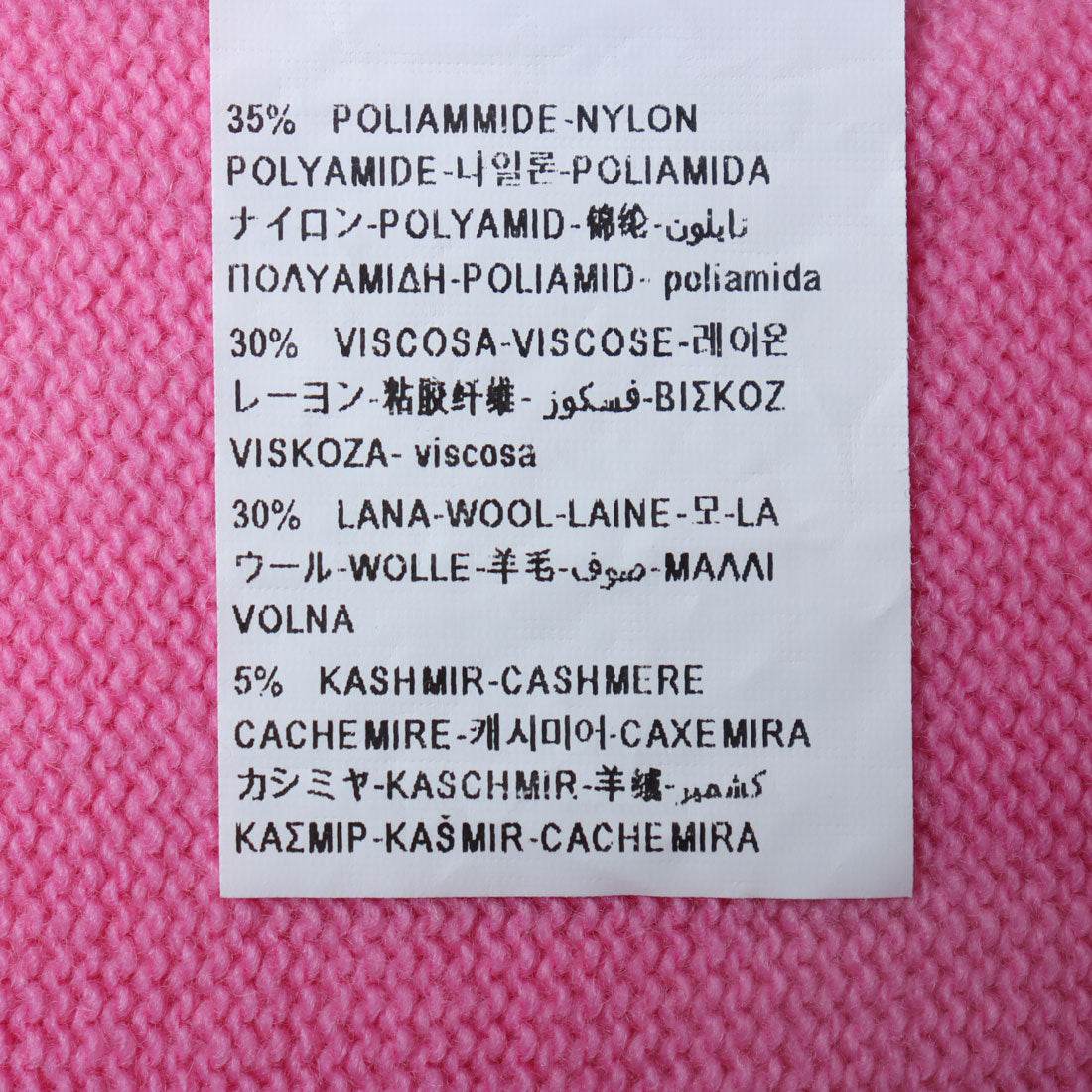 聯合色彩本納頓 UNITED COLORS OF BENETTON。羊毛混紡高領大LOGO設計多色針織毛衣