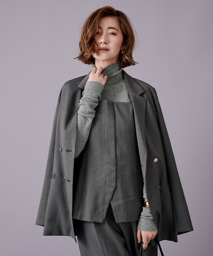 您的您量身定制的雙乳外套