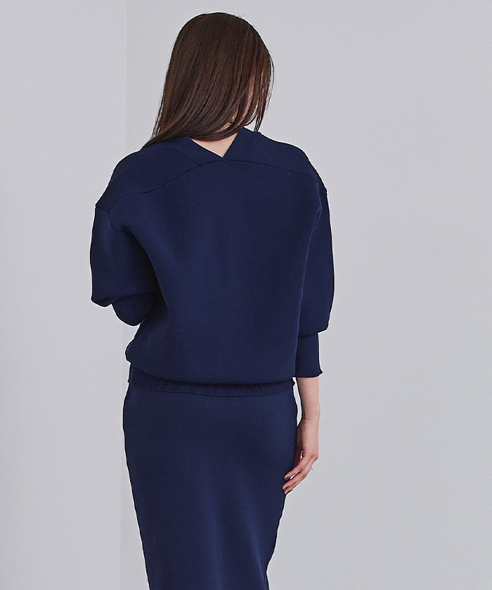 ユアーズ ur's スポンディッシュVネックニットカーディガン （ライトグレー） ライトグレー